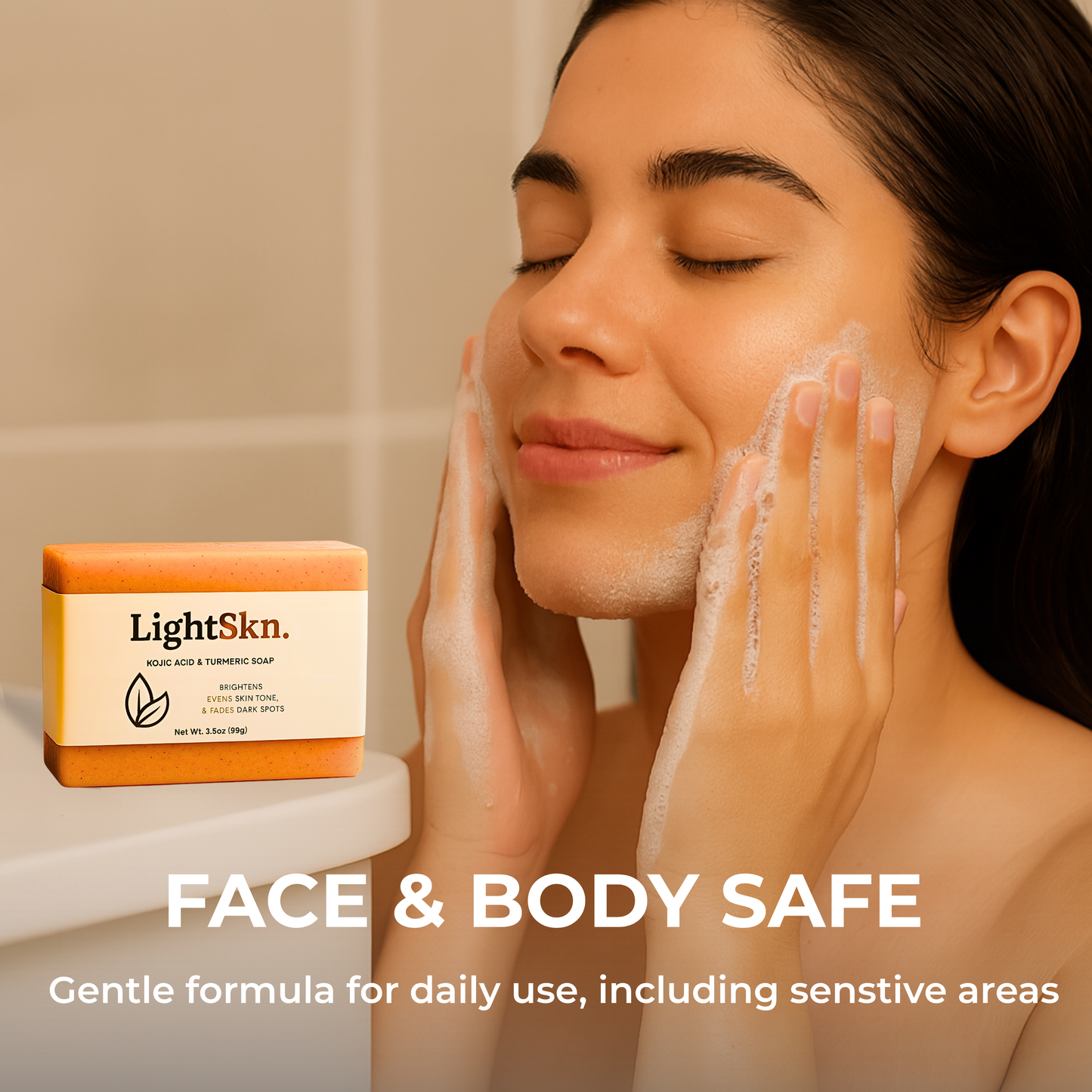 LightSkn™ Turmeric & Kojic Acid Beauty Bar